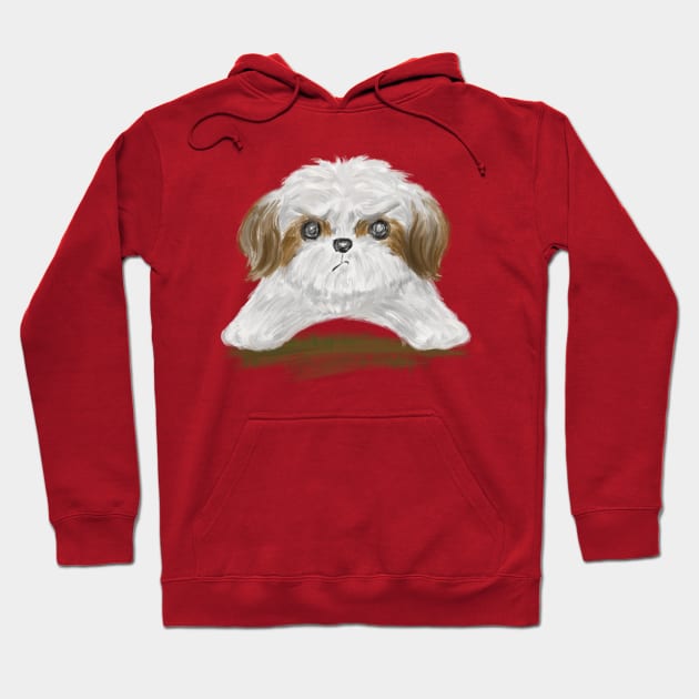 Grumpy Shih Tzu Hoodie by sanogawa